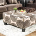 Bonaventura Brown Ottoman - Inland Furniture (San Bernardino, CA)