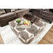 Bonaventura Brown Ottoman - Inland Furniture (San Bernardino, CA)