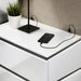 BIRSFELDEN Night Stand w/ USB, White - Inland Furniture (San Bernardino, CA)