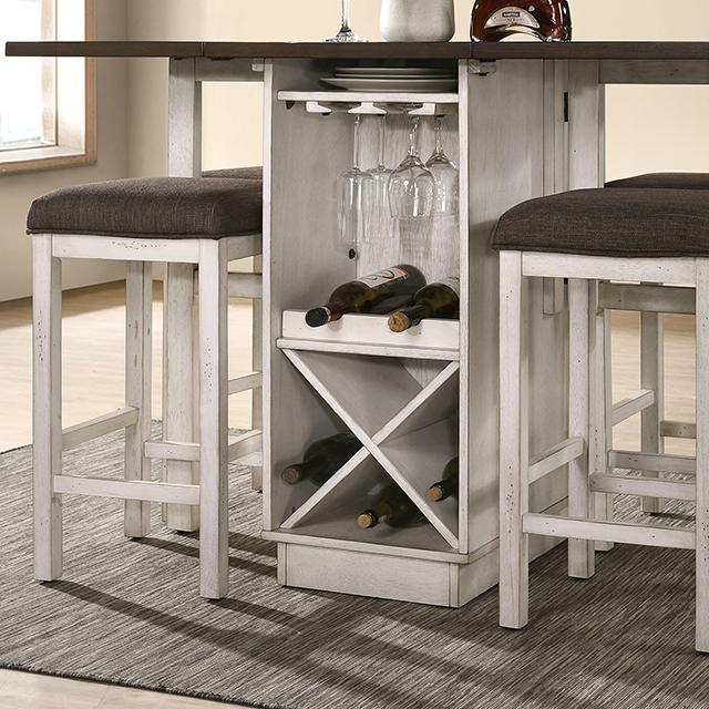 Bingham 5 Pc Counter Ht Table Set - Inland Furniture (San Bernardino, CA)