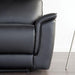 Bienne Loveseat Manual Recliner White & Black - Inland Furniture (San Bernardino, CA)