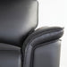 Bienne Loveseat Manual Recliner White & Black - Inland Furniture (San Bernardino, CA)