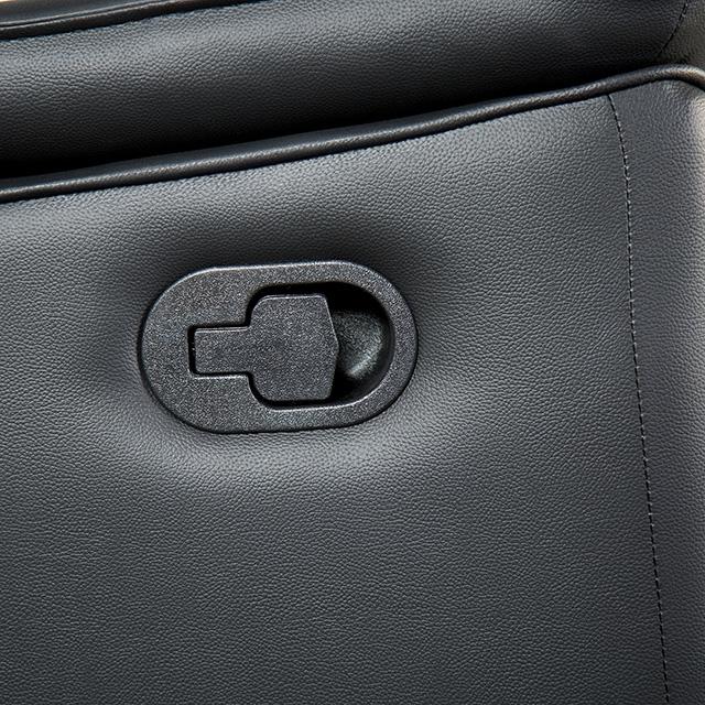 Bienne Recliner Chair White & Black - Inland Furniture (San Bernardino, CA)