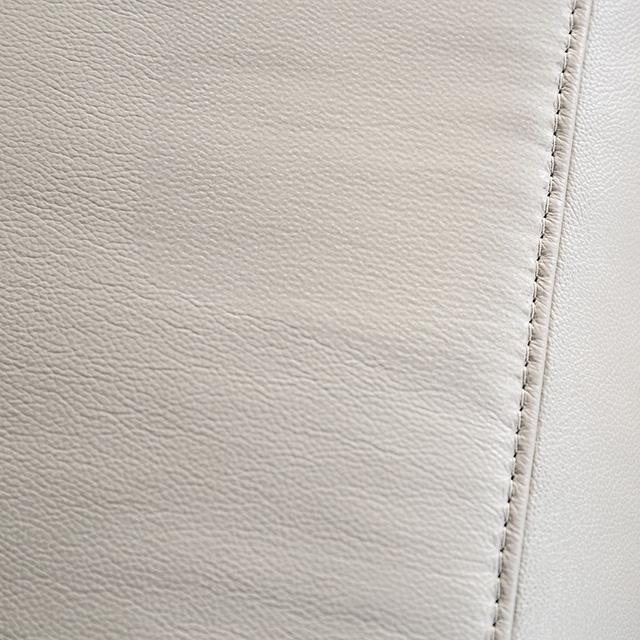 Bienne Loveseat Manual Recliner White & Black - Inland Furniture (San Bernardino, CA)