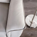 Bienne Loveseat Manual Recliner White & Black - Inland Furniture (San Bernardino, CA)