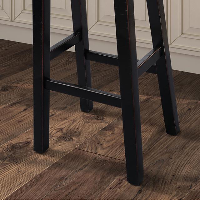 Biasca 24" Stool (2/CTN) White, Brown, & Black