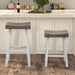 Biasca 29" Stool (2/CTN) White, Brown, & Black - Inland Furniture (San Bernardino, CA)