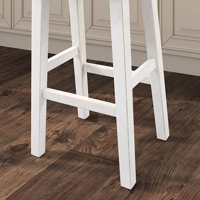Biasca 29" Stool (2/CTN) White, Brown, & Black - Inland Furniture (San Bernardino, CA)