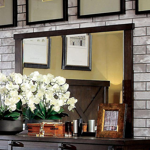 Bianca Dark Walnut Mirror - Inland Furniture (San Bernardino, CA)