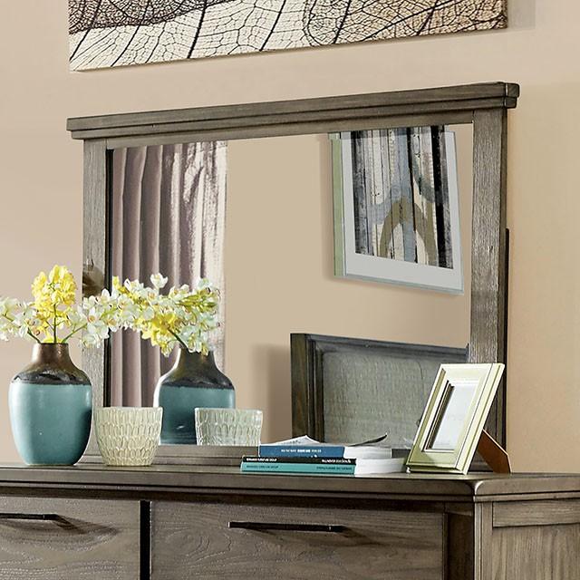 Berenice Mirror Espresso, Beige, & Brown - Inland Furniture (San Bernardino, CA)