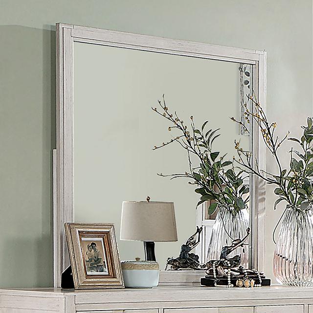 Berenice Mirror Espresso, Beige, & Brown - Inland Furniture (San Bernardino, CA)