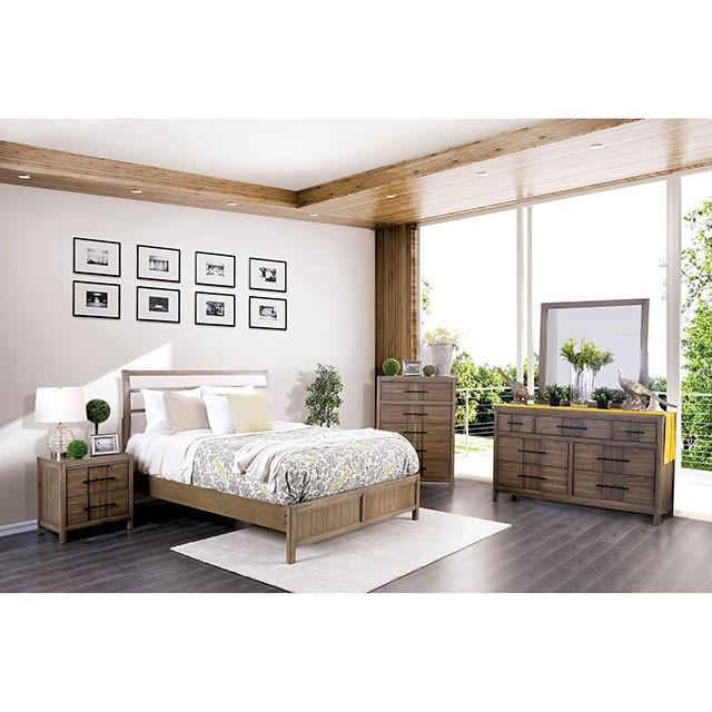 Berenice Mirror Espresso, Beige, & Brown - Inland Furniture (San Bernardino, CA)