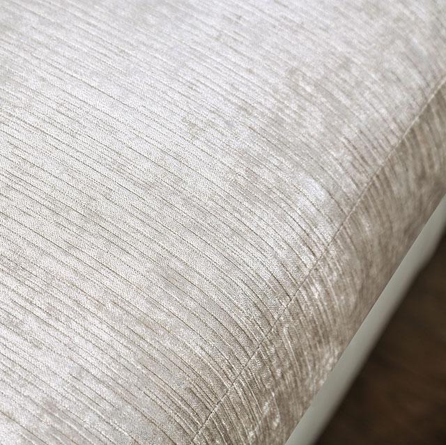 Benigno Love Seat Silver & Gray - Inland Furniture (San Bernardino, CA)