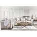 Benigno Love Seat Silver & Gray - Inland Furniture (San Bernardino, CA)