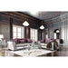 Benigno Love Seat Silver & Gray - Inland Furniture (San Bernardino, CA)