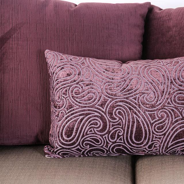 Benigno Love Seat Silver & Gray - Inland Furniture (San Bernardino, CA)