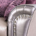 Benigno Love Seat Silver & Gray - Inland Furniture (San Bernardino, CA)