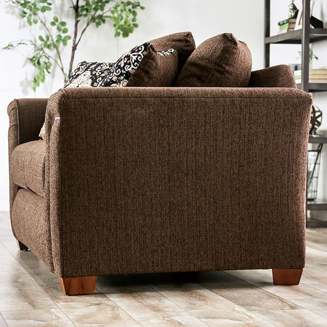 BELSIZE Loveseat Grey, Beige, & Choclate - Inland Furniture (San Bernardino, CA)