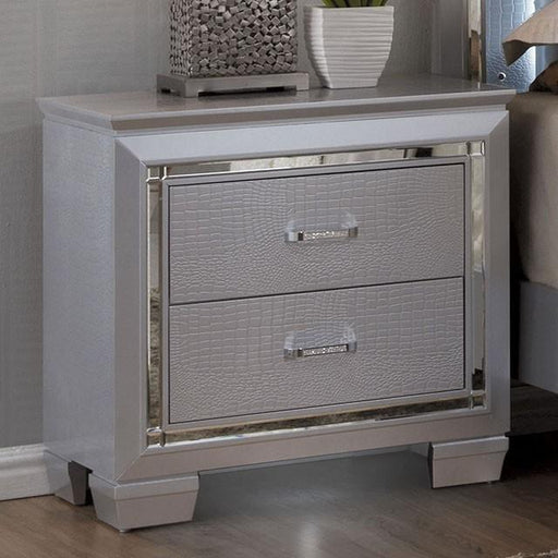 BELLANOVA Silver Night Stand - Inland Furniture (San Bernardino, CA)