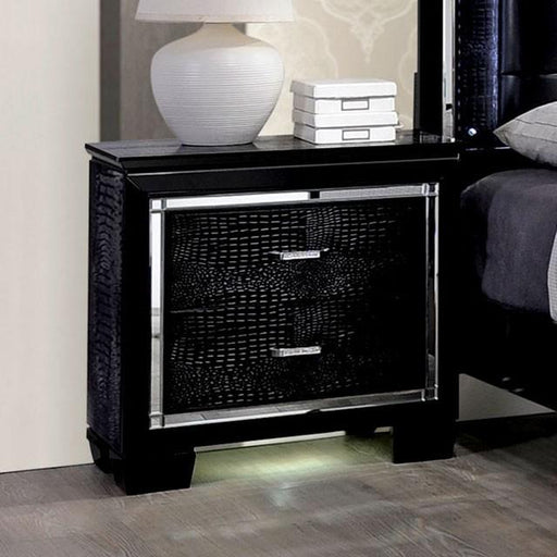 BELLANOVA Black Night Stand - Inland Furniture (San Bernardino, CA)