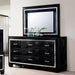 BELLANOVA Black Dresser - Inland Furniture (San Bernardino, CA)