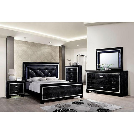 BELLANOVA Black Night Stand - Inland Furniture (San Bernardino, CA)