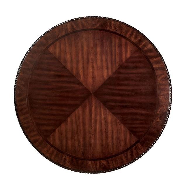 Bellagio Brown Cherry Round Dining Table - Inland Furniture (San Bernardino, CA)