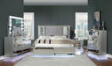 BELLADONNA Cal.King, E.King & Queen Bed, Silver - Inland Furniture (San Bernardino, CA)