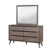 Lennart Gray Rectangular Mirror - Inland Furniture (San Bernardino, CA)