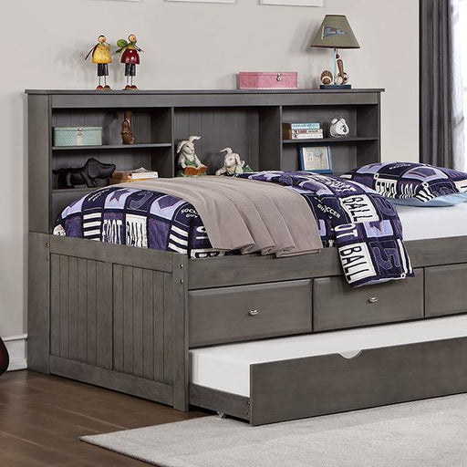 TIBALT Twin DayBed w/ Trundle, Dark Gray - Inland Furniture (San Bernardino, CA)