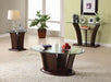 MANHATTAN IV Dark Cherry End Table, Brown Cherry - Inland Furniture (San Bernardino, CA)