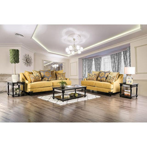 Wolver Gold/Gray Chair, Gold - Inland Furniture (San Bernardino, CA)