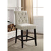 Izzy Beige/Antique Black Counter Ht. Chair, Ivory (2/CTN) - Inland Furniture (San Bernardino, CA)