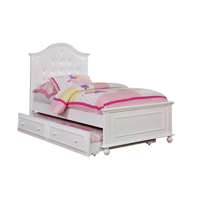 OLIVIA White Full & Twin Bed - Inland Furniture (San Bernardino, CA)