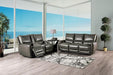PHINEAS Power Recliner, Gray - Inland Furniture (San Bernardino, CA)