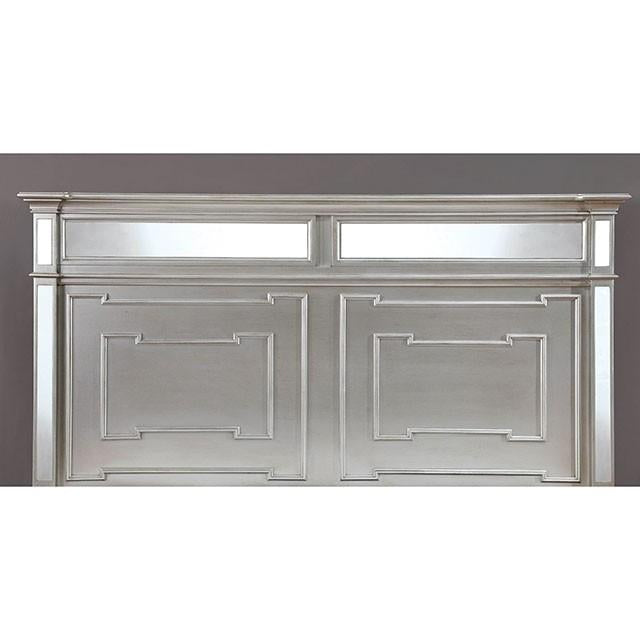 Salamanca Silver Cal.King & Queen Bed - Inland Furniture (San Bernardino, CA)