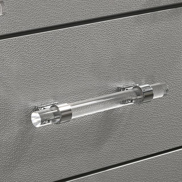 MADDIE Chest, Silver - Inland Furniture (San Bernardino, CA)