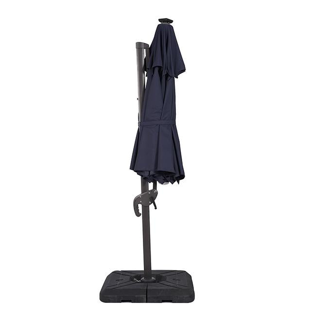Nuti 10 Ft Round Umbrella w/ LED Light + 37" Large Base - Inland Furniture (San Bernardino, CA)