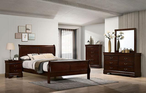 Louis Philippe Full, Twin, Full, & King Bed Black, Grey, Brown & White - Inland Furniture (San Bernardino, CA)