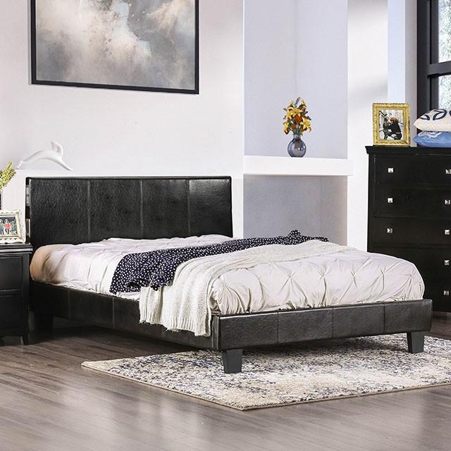 Evans E.King & Cal.King Bed Espressso, White, & Camel - Inland Furniture (San Bernardino, CA)