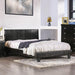 Evans E.King & Cal.King Bed Espressso, White, & Camel - Inland Furniture (San Bernardino, CA)