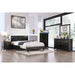 Evans E.King & Cal.King Bed Espressso, White, & Camel - Inland Furniture (San Bernardino, CA)