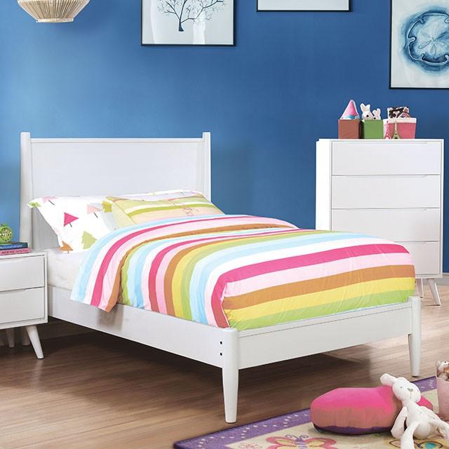 LENNART II Black & White Cal.King, E.King, Full, Queen, Twin Bed - Inland Furniture (San Bernardino, CA)