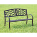 MINOT Black Patio Steel Bench - Inland Furniture (San Bernardino, CA)