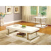 MEDA White/Chrome End Table, White - Inland Furniture (San Bernardino, CA)