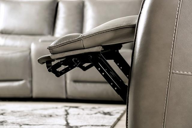 PHINEAS Power Recliner, Gray - Inland Furniture (San Bernardino, CA)