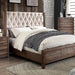 Hutchinson Rustic Natural Tone/Beige Cal.King Bed - Inland Furniture (San Bernardino, CA)