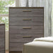 MANVEL Two-Tone Antique Gray Chest - Inland Furniture (San Bernardino, CA)