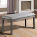 LAQUILA Bench, Gray - Inland Furniture (San Bernardino, CA)