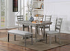 LAQUILA Dining Table, Gray - Inland Furniture (San Bernardino, CA)